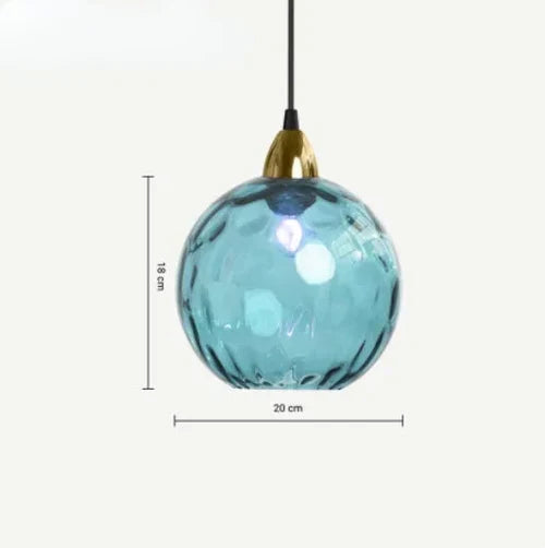 Glass Globe Pendant Light Fixture Modern Hanging Ceiling Lamp for Dining Room Kitchen Island Bedroom Living Room Decorative Suspended | Thomler