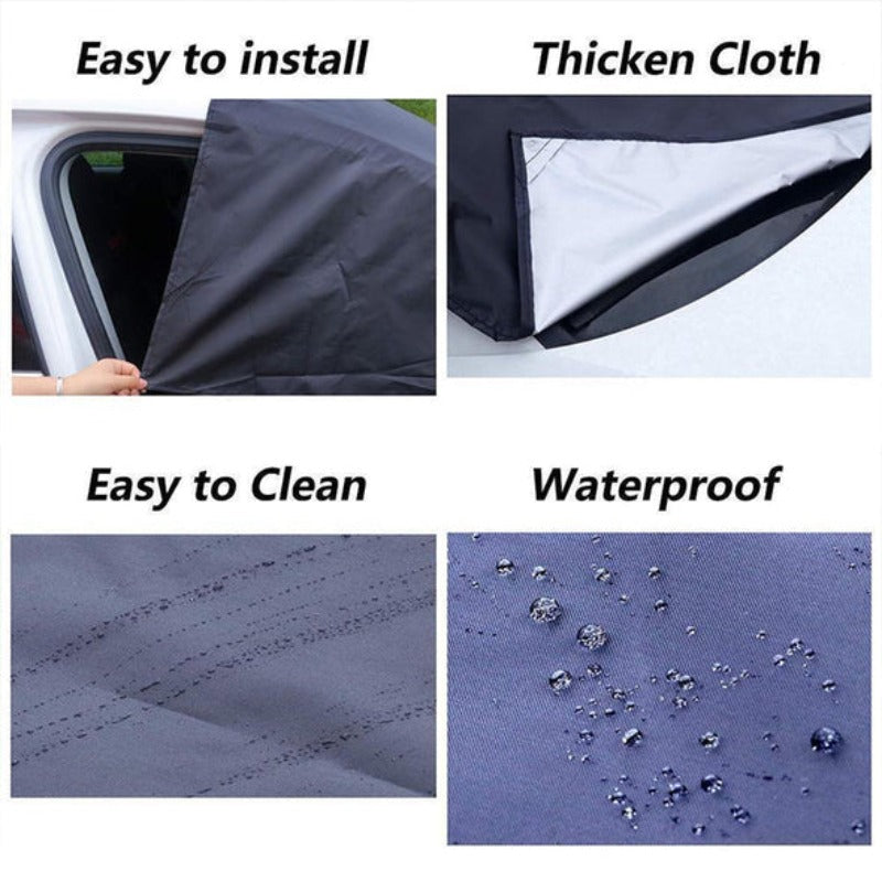 Windshield Snow Cover with Magnetic Hold & Mirror Protection for Cars, SUVs & Trucks – All-Season Frost Shield & Sun Blocker | Thomler