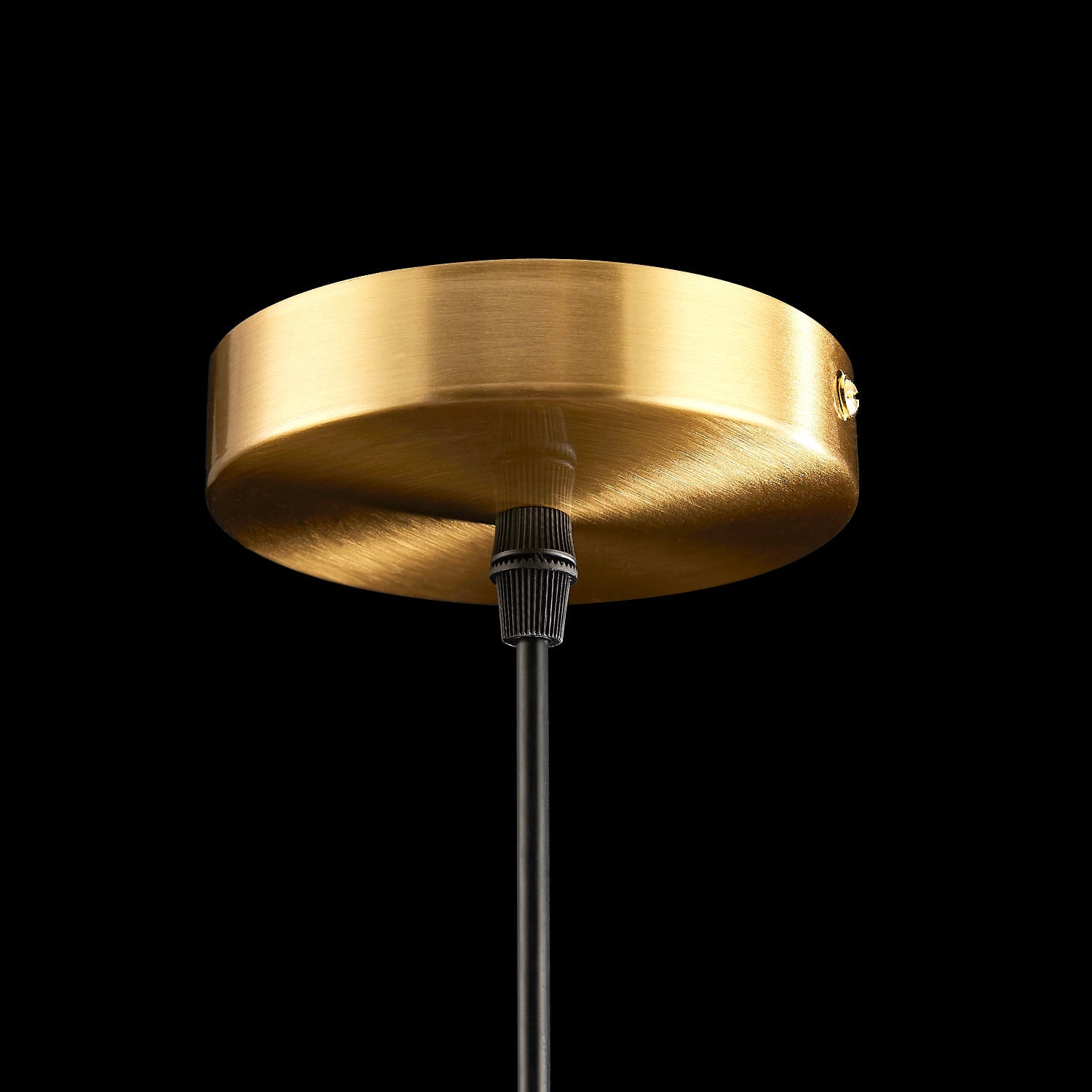 Square Cage Pendant Light Fixture with Textured Glass Shade & Gold Frame for Dining Room, Kitchen Island, Bedroom | Thomler
