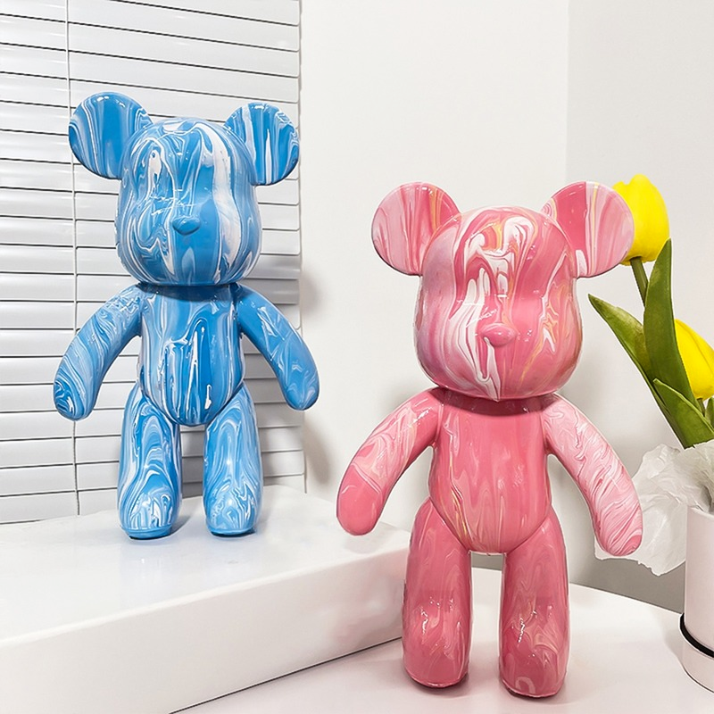DIY Paint-Your-Own Vinyl Bear Art Kit – Creative Home Decor Craft Activity for Kids & Adults – Includes Bear Figure, 3 Acrylic Paints & | Thomler