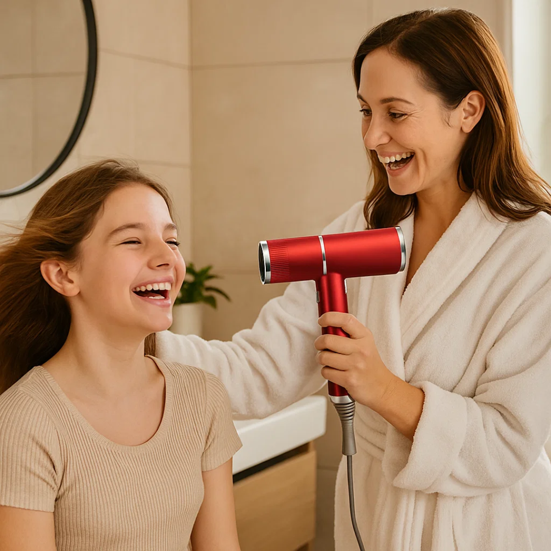 Hair Dryer ABS 27.0 cm Compact 1100W Daily Travel Fast Drying Ionic Styling Tool | Thomler