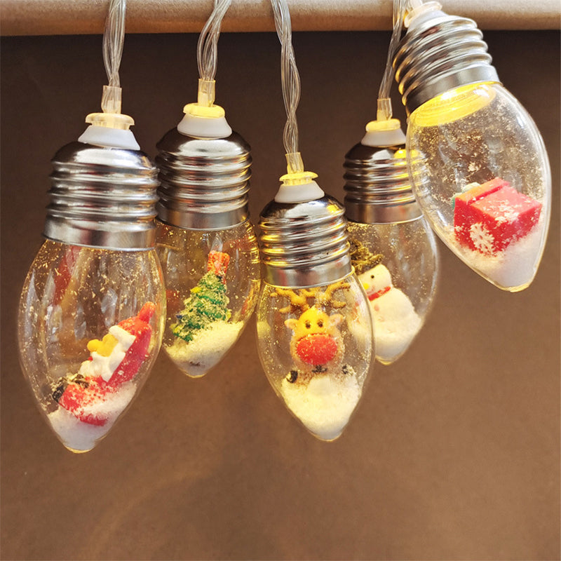 Holiday LED String Lights with Festive Icon Decorations – 10 LED USB Powered Christmas Light Strand | Thomler