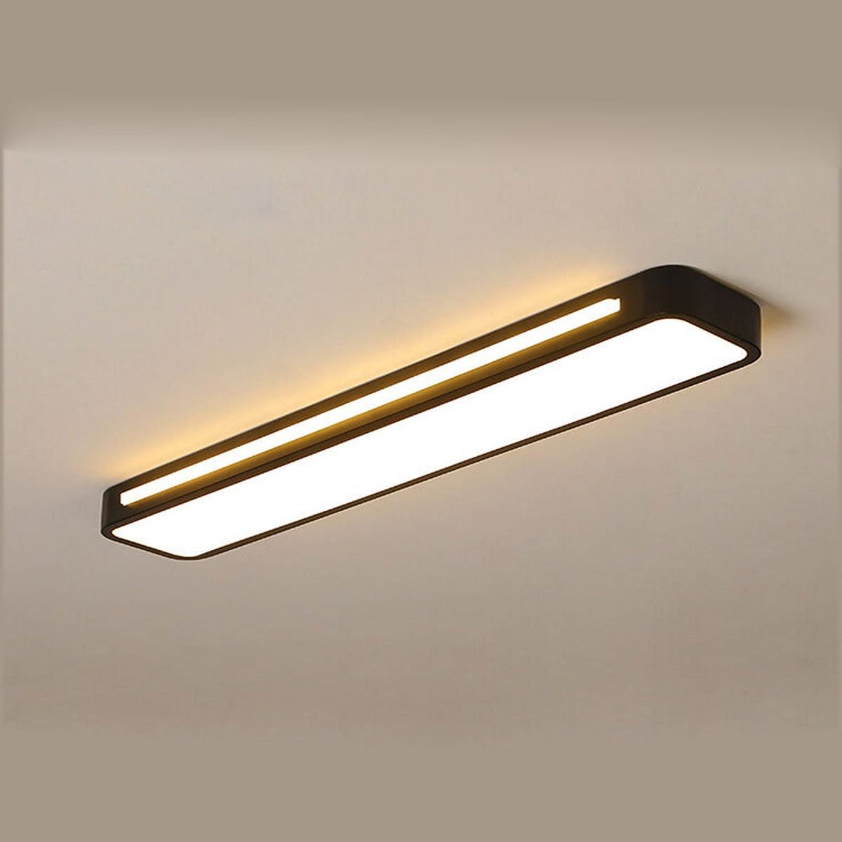 Sleek Rectangular LED Ceiling Light Fixture — Modern Acrylic Flush Mount for Bedroom, Hallway & Living Room | Thomler