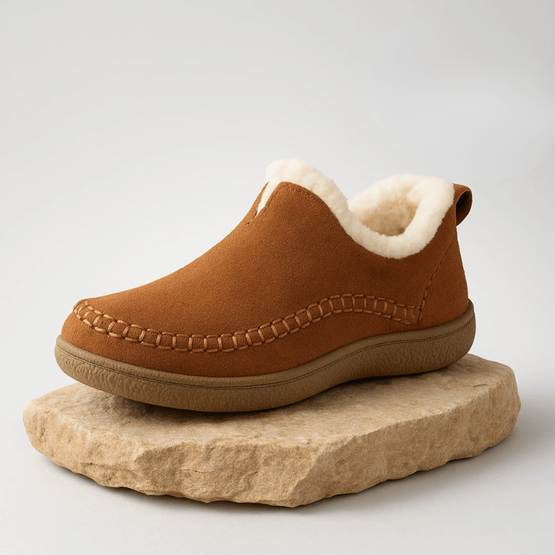 Cushioned Indoor Footwear with Contoured Footbed for Cold Weather Relief – Cozy House Shoes with Grip Soles | Thomler