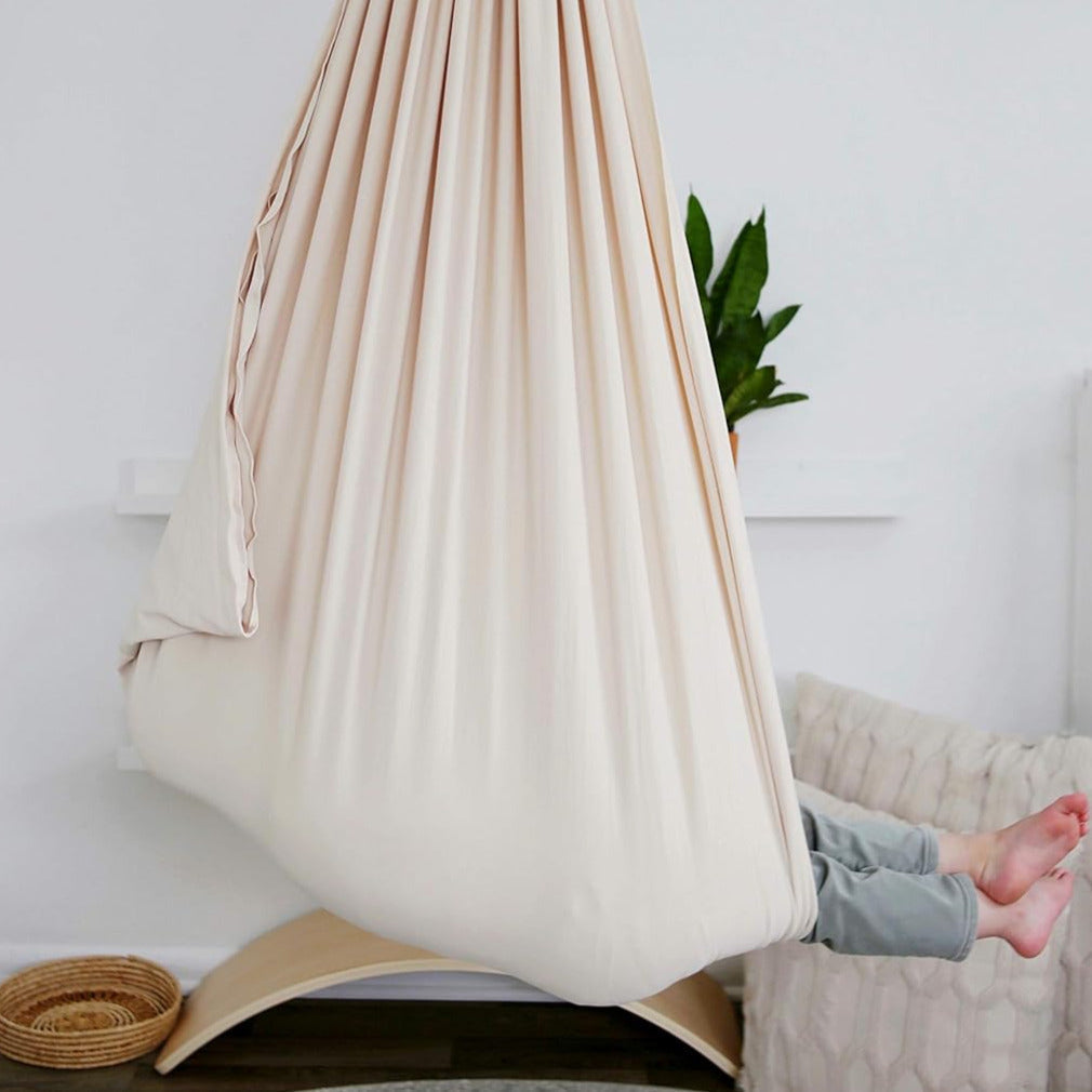 Indoor Sensory Swing for Kids – Cocoon Hammock Chair for Calming & Focus – Cotton Hanging Seat for Children's Play Room, Bedroom, Therapy | Thomler