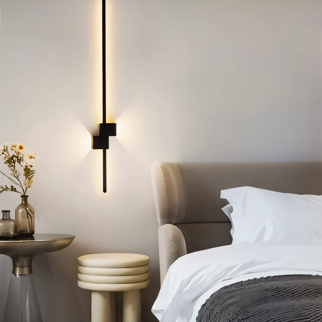 Modern LED Wall Sconce Linear Strip Light Fixture Warm White Aluminum 24 Inch for Living Room Bedroom Hallway Office Contemporary | Thomler