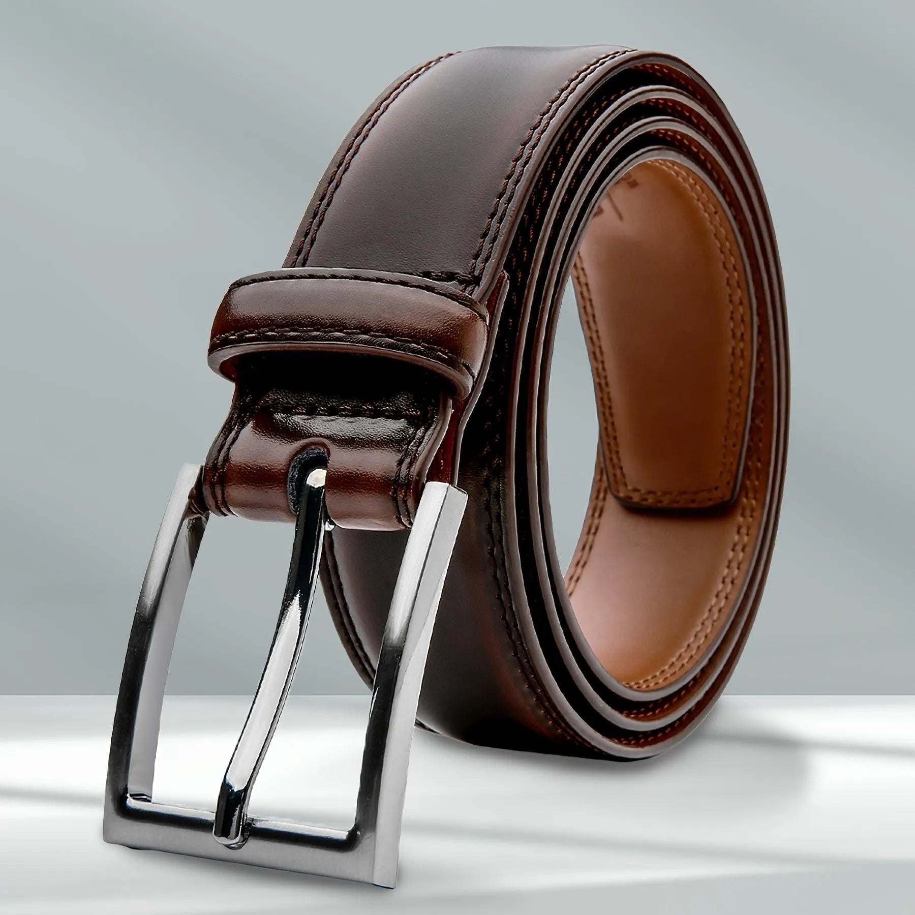 Ledergürtel Premium Leder mit klassischer Dornschließe