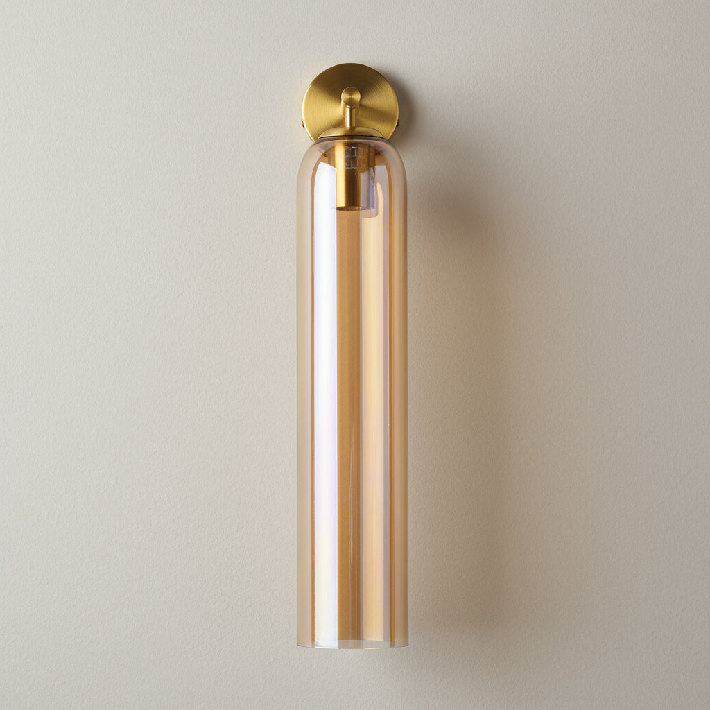 Contemporary Glass Globe Wall Sconce with LED Bulb for Bedroom Dining Room Bathroom Foyer Kitchen Study | Thomler