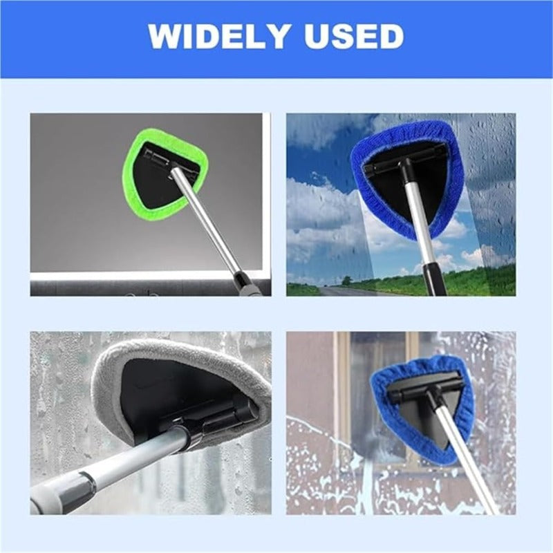 Pivoting Glass Squeegee with Telescoping Handle for Windows & Car Windshields | Thomler