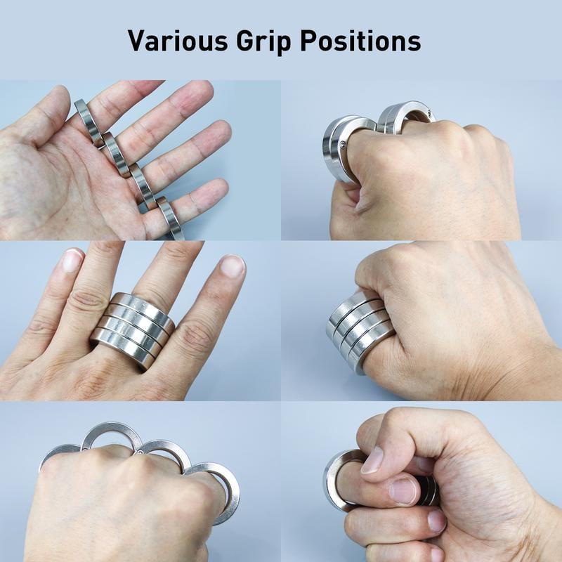 Collapsible Four-Finger Fidget Ring for Anxiety Relief & Focus | Portable Handheld Stress Tool for Adults Students | Silent Tactile | Thomler