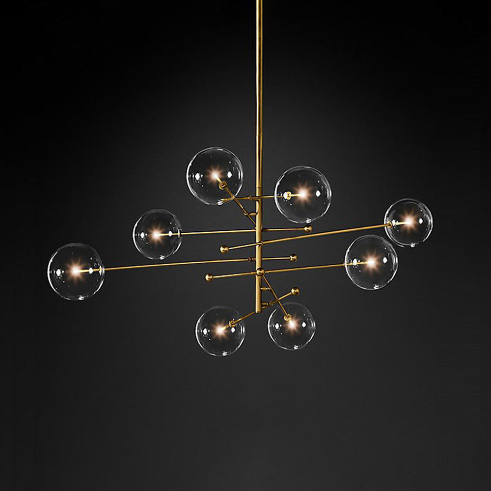 Bubble Glass LED Hanging Fixture – Multi-Light Modern Chandelier for Dining Room & Bedroom | Thomler