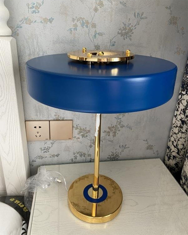 Table Lamp Brass 10W 13.8 in x 16.5 in Bedroom Living Room Study Vintage Midcentury Style Lighting | Thomler