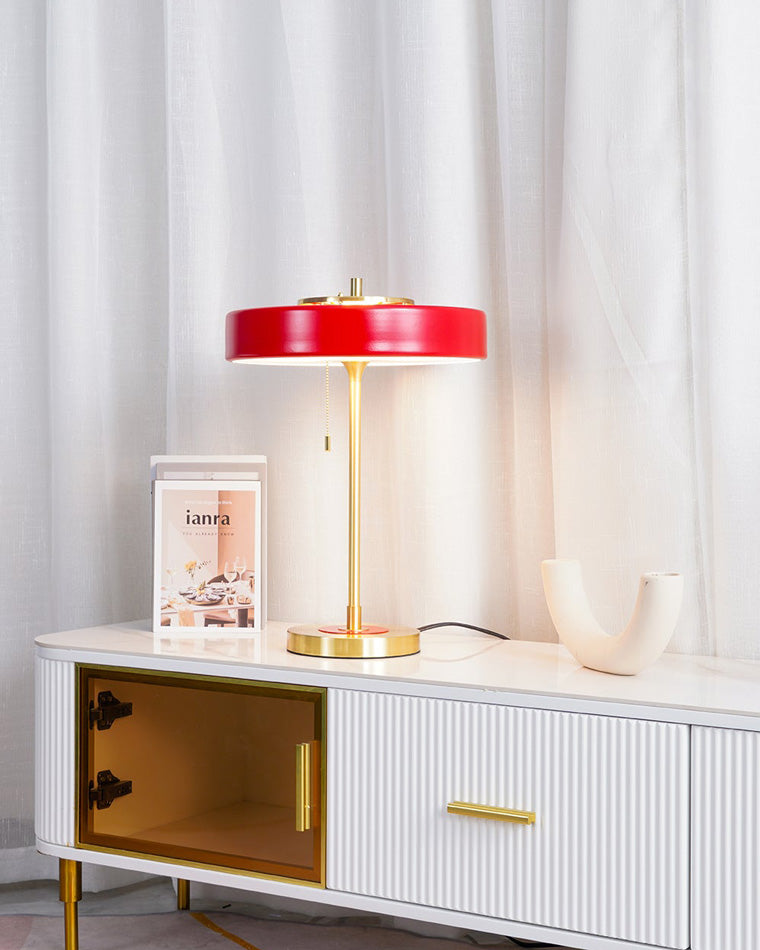 Table Lamp Brass 10W 13.8 in x 16.5 in Bedroom Living Room Study Vintage Midcentury Style Lighting | Thomler