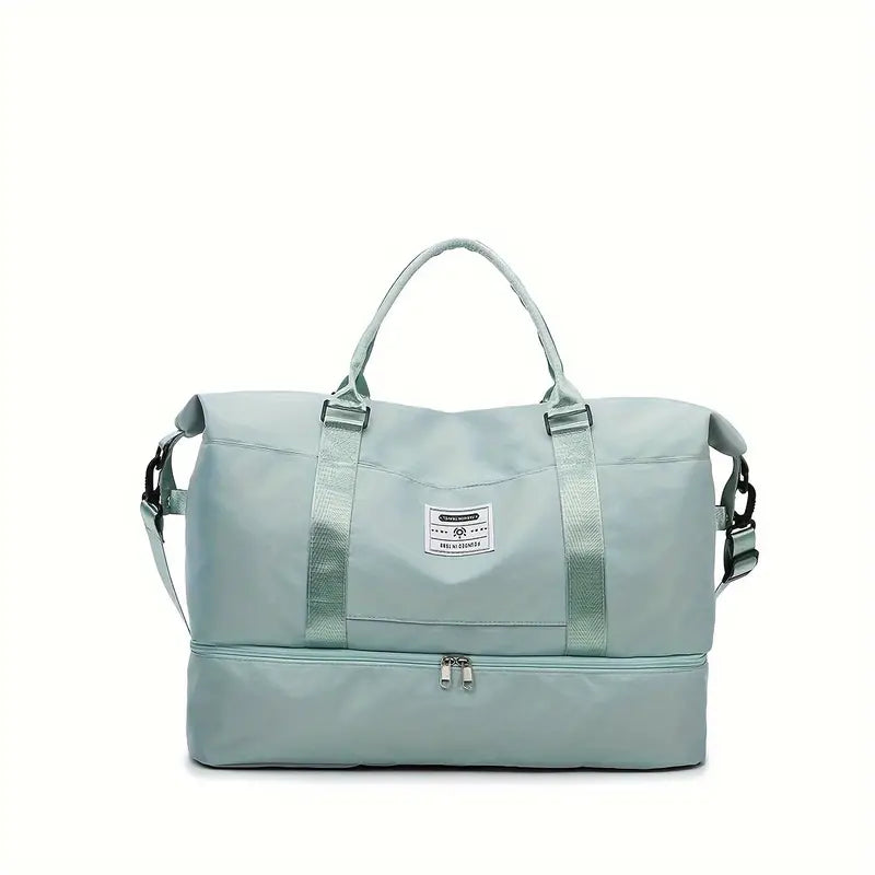 Compact Weekender Duffel Bag | Lightweight Canvas Travel Carryall with Shoulder Strap & Zipper Closure for Weekend Getaways, Gym & | Thomler