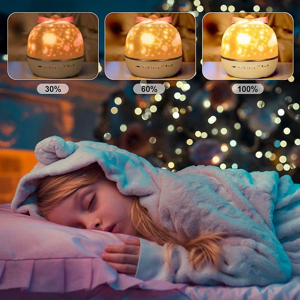 Star & Ocean Projection Night Light for Kids with Music & Remote Control | Rechargeable Galaxy Projector for Nursery Bedroom | Soothing | Thomler