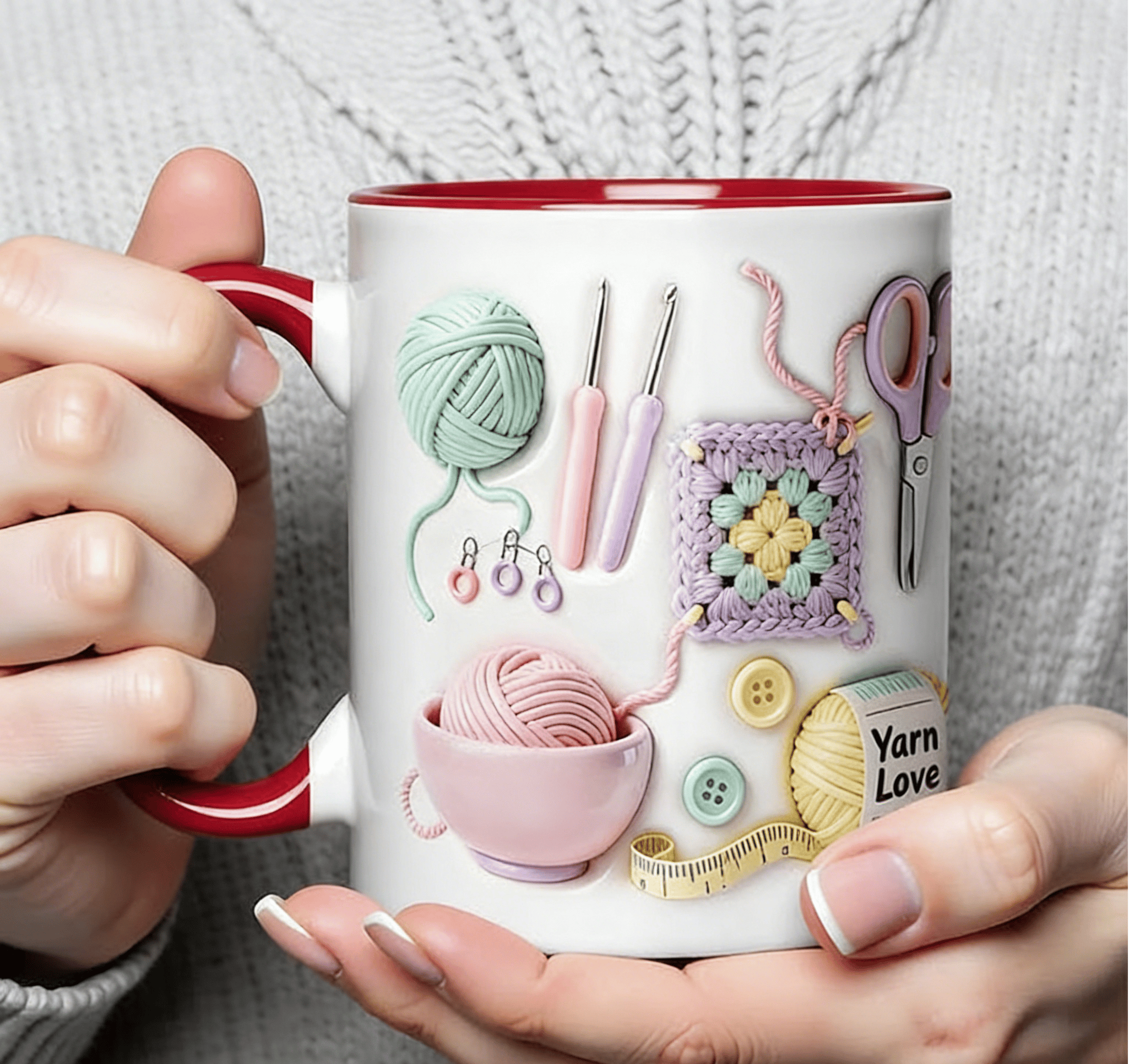 StitchMuse — Kreative Keramik Tasse | 1+1 GRATIS