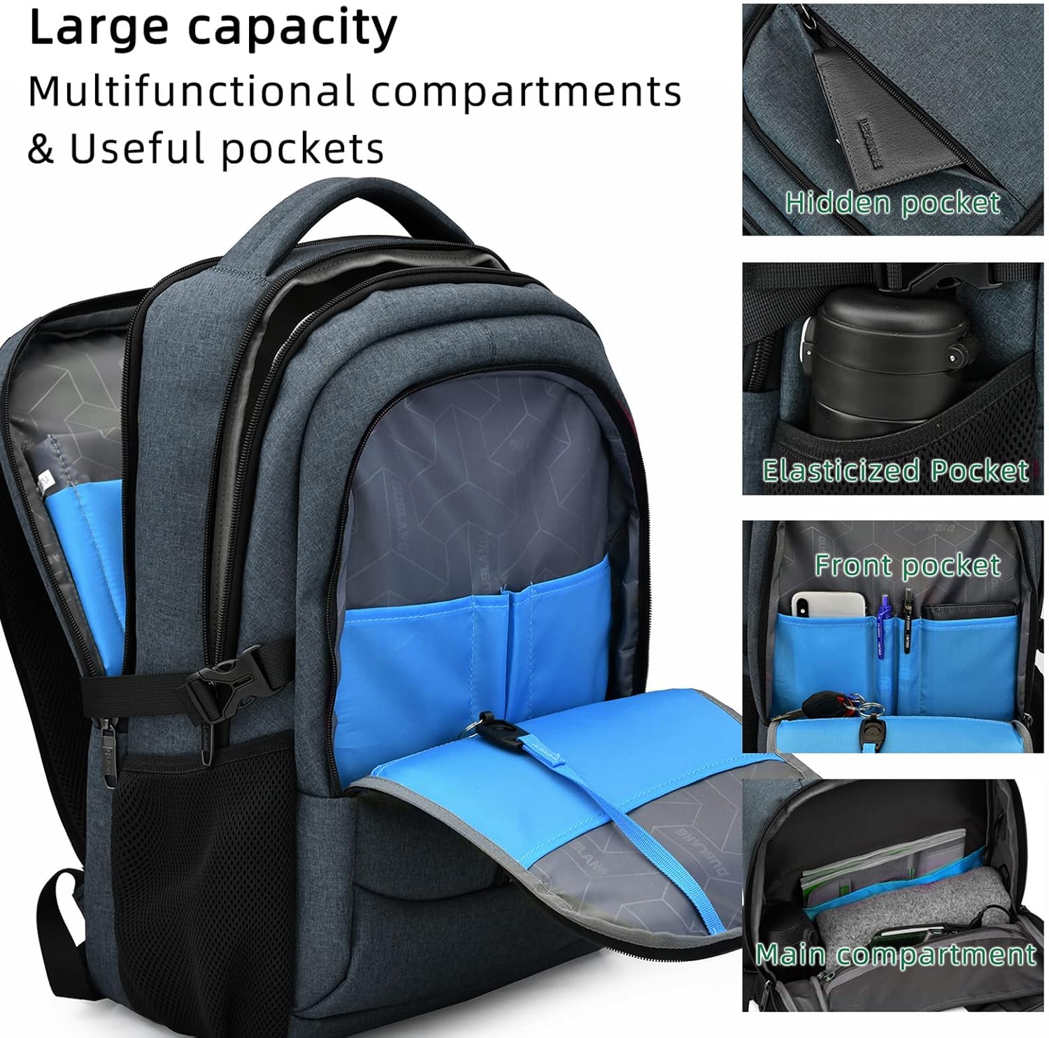 Tech-Ready Laptop Backpack with Charging Port, Anti-Theft Pocket & Multi-Day Compartments for Commute & Travel | Thomler