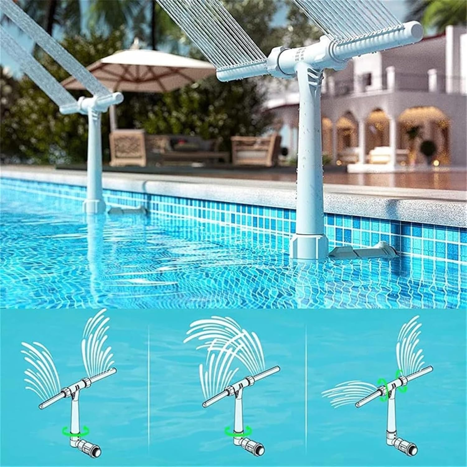 RGB Solar-Poolbrunnen — Verwandelt Ihren Pool jeden Abend in eine Lichtshow