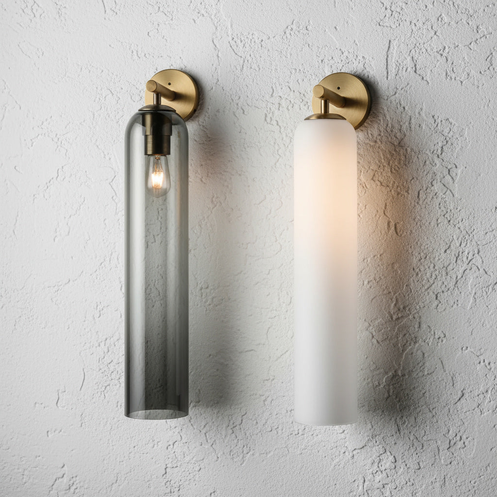 Contemporary Glass Globe Wall Sconce with LED Bulb for Bedroom Dining Room Bathroom Foyer Kitchen Study | Thomler