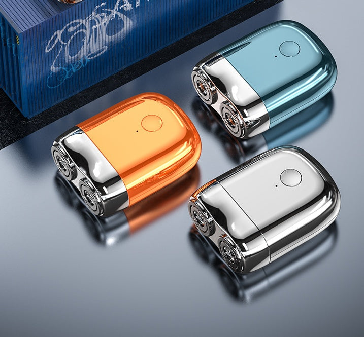 Compact USB Rechargeable Travel Shaver for Men | Cordless Electric Razor for Face & Head | Portable Grooming Kit for Quick Touch-Ups | Thomler
