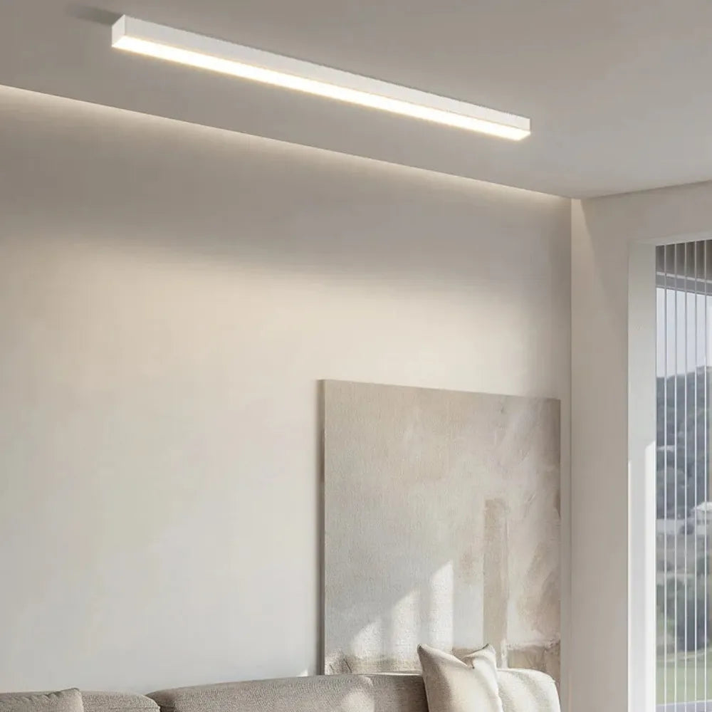 Ceiling Light LED Integrated 120.0 cm Black Modern Indoor Living Room Bedroom Hallway Minimalist Lighting Fixture | Thomler