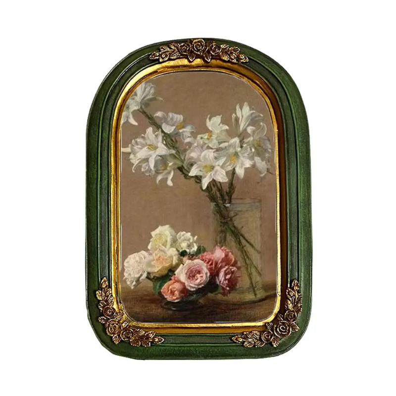 Vintage Resin Picture Frame for Home Display – Ornate Antique-Style Photo Holder for Living Room & Bedroom Décor | Thomler