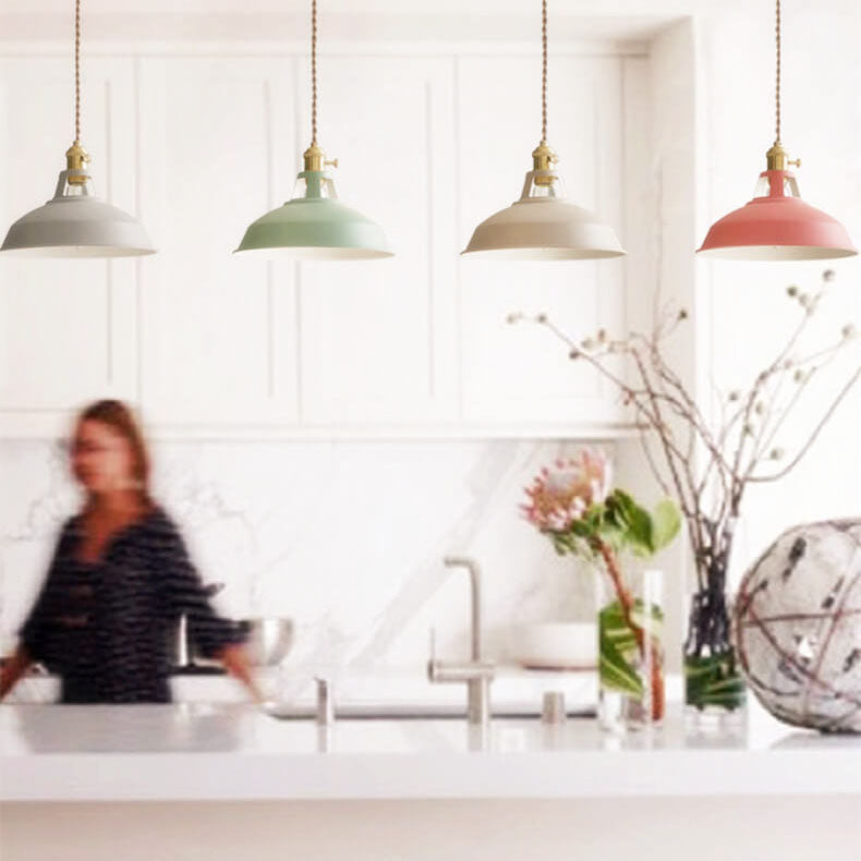 Pendant Light Iron 10.4 in Adjustable Chain Industrial Style Dining Room Bar Café Hanging Ceiling Lamp | Thomler
