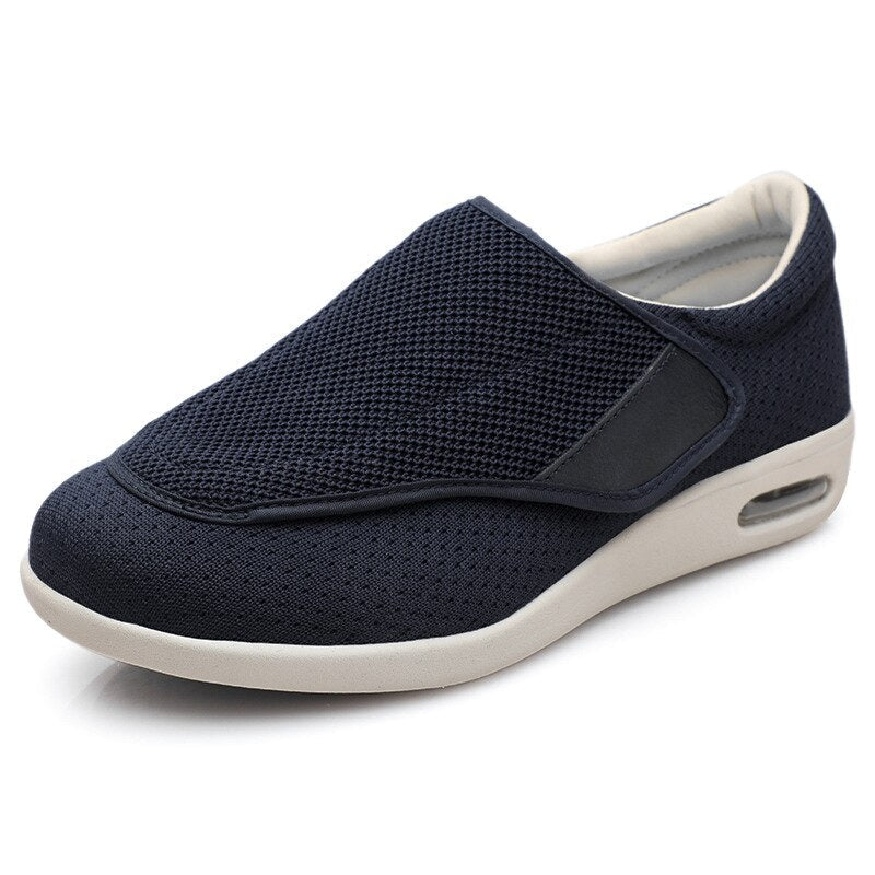 Extra-Wide Adjustable Velcro Shoes for Swollen Feet with Memory Foam Insoles – Breathable Diabetic-Friendly Slip-Resistant Sneakers for | Thomler