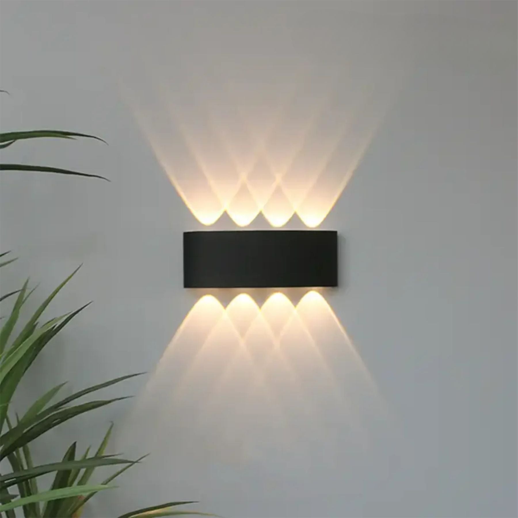 Wall Light LED IP65 20.0 cm Indoor Outdoor Patio Hallway Up-Down Beam Lighting Modern Compact Fixture | Thomler