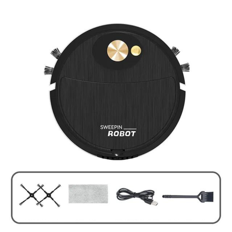 Robot Vacuum Cleaner 22.5 cm 8.9 Inch Quiet Automatic Hard Floor Mop Sweeper Rechargeable Home Cleaning Device | Thomler