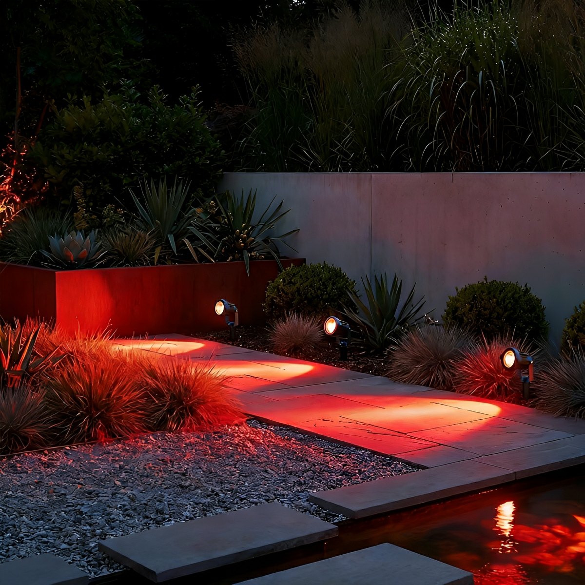 Garden Spotlight ABS 250.0 cm Cable Black Outdoor Solar Path Tree Landscape Light | Thomler