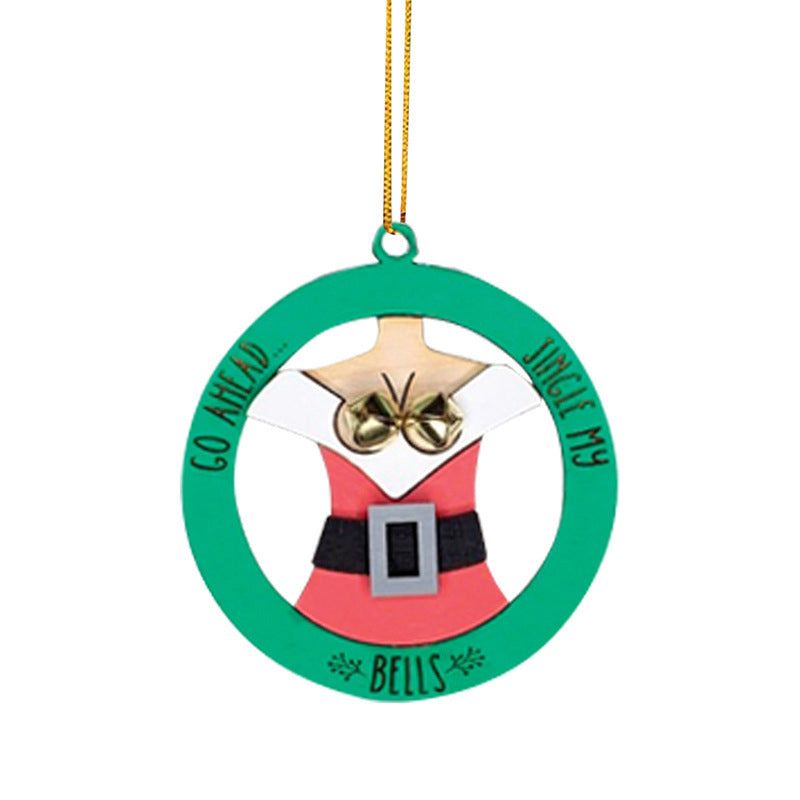 Funny Holiday Tree Ornament with Jingling Bells – Humorous Christmas Decoration for Home | Thomler