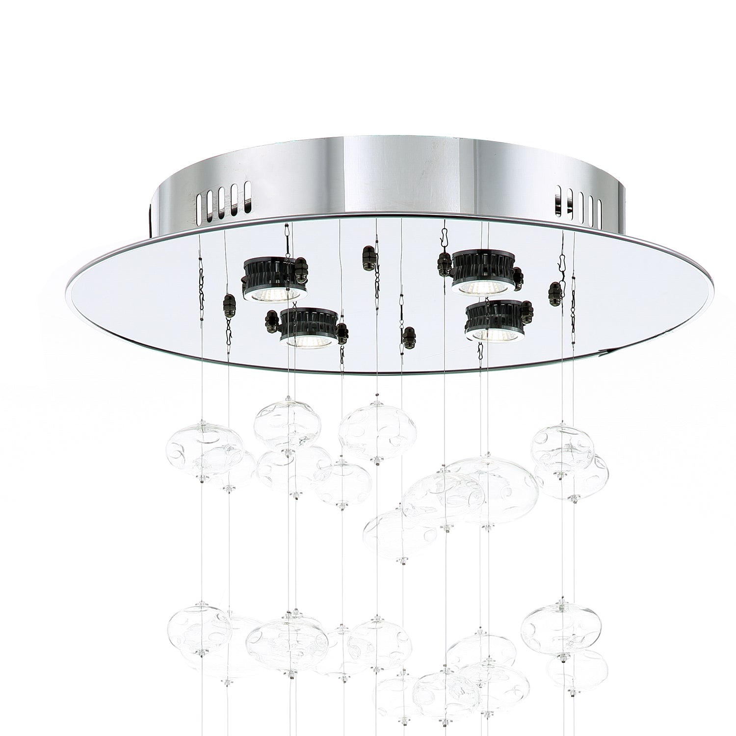 Textured Glass Globe Multi-Light Fixture – Contemporary Overhead Lighting for Dining Rooms & Entryways | Thomler