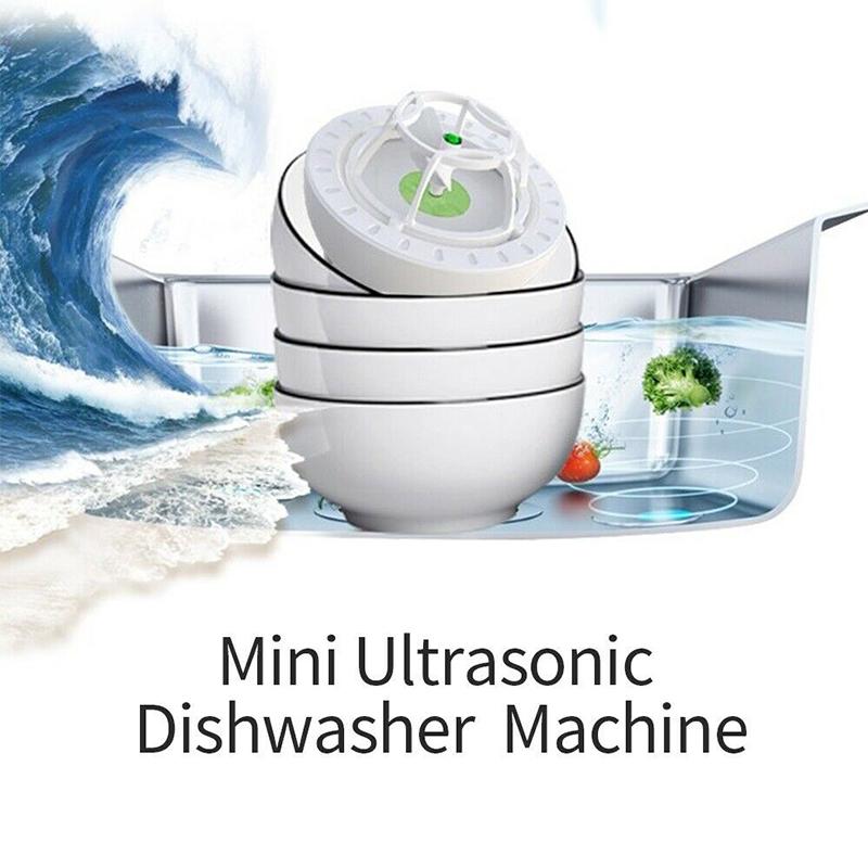 Compact USB-Powered Ultrasonic Cleaning Device for Dishes Glasses Jewelry & Produce 10W 5V Travel-Friendly Bowl Scrubber | Thomler