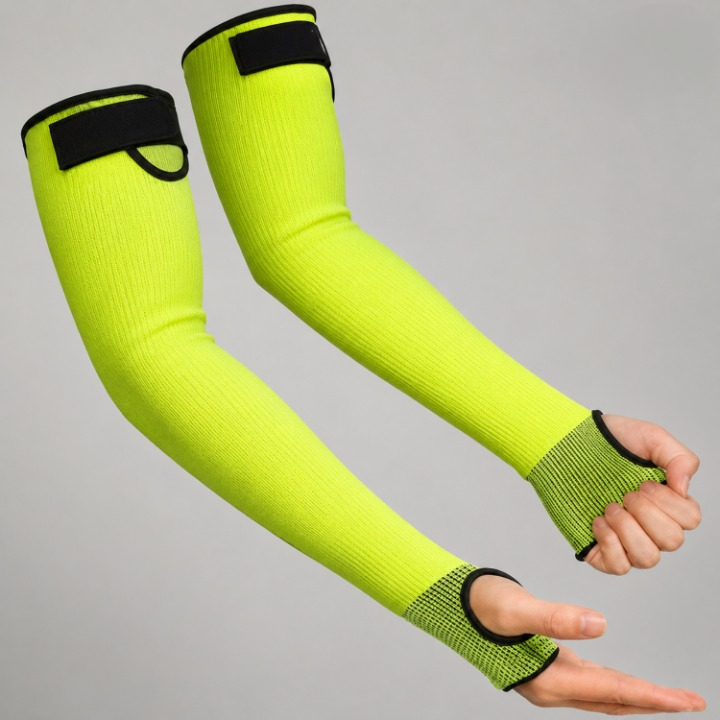 Cut-Resistant Forearm Guards with Hook-and-Loop Straps – 16 Inch Protection Sleeves for Gardening & Workshop Use | Thomler