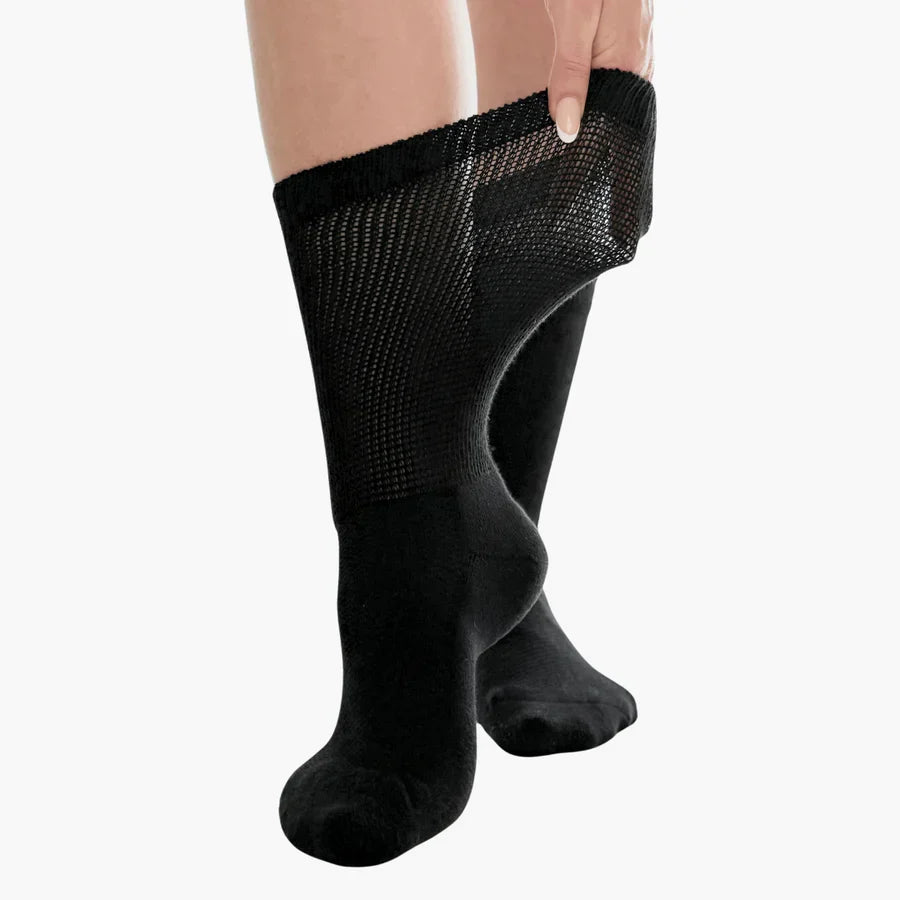 Seamless Diabetic Socks for Neuropathy & Circulation Support – Non-Binding Cushioned Foot Care | Thomler