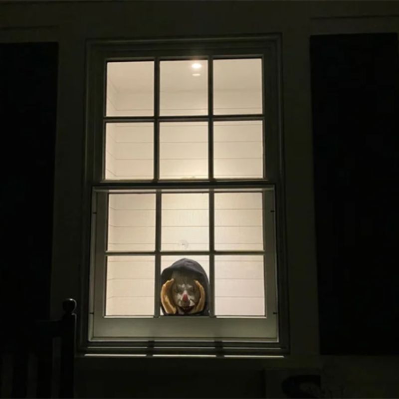 Glowing Peeper Window Cling — Spooky Stare Decal for Halloween Outdoor Indoor Decoration Trick-or-Treat Haunted House Party Supplies | Thomler