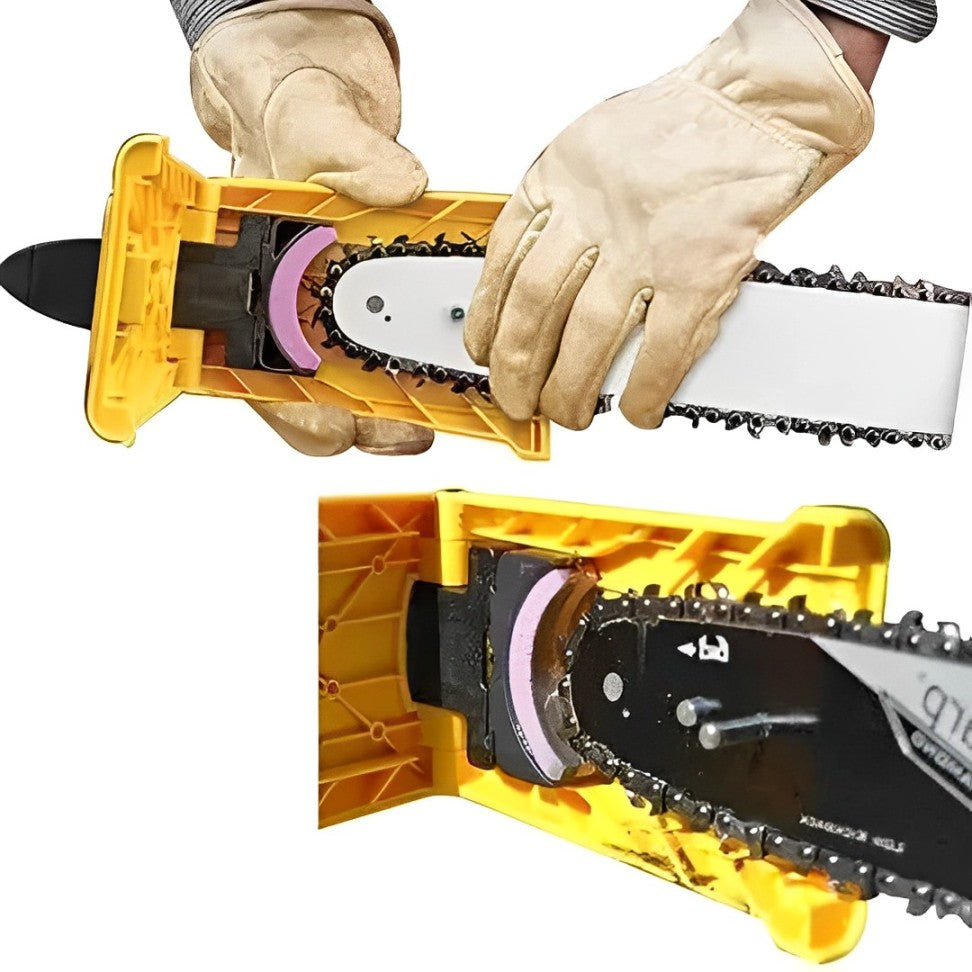 Portable Chainsaw Sharpening Tool with Stone Attachment for 14-20 Inch Bars Quick Blade Honing Kit for Outdoor Woodcutting Cordless Saw | Thomler