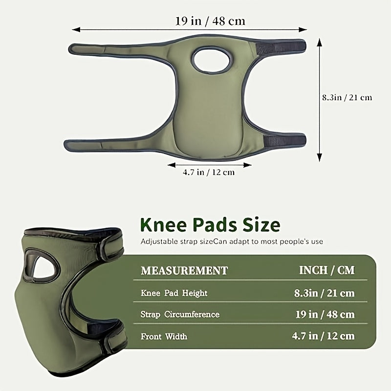 Ergonomic Knee Pads for Gardening & Home Projects – Cushioned Support with Adjustable Straps for Yard Work, Cleaning, Floor Tasks | Thomler