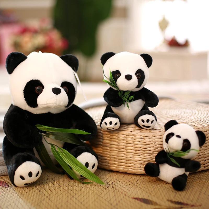 Cuddly Panda Stuffed Animal Soft Plush Toy for Kids Toddlers Adults Huggable Baby Shower Birthday Gift Collectible Room Decor | Thomler