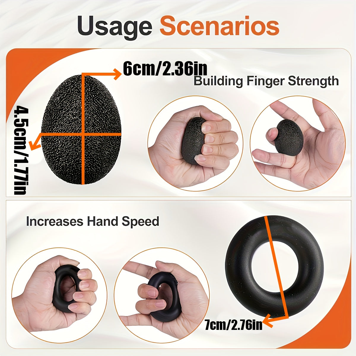 Hand Grip Strengthener Kit 5-Piece Training Set for Fingers Forearms Wrists Rehabilitation Therapy Workout Tools Musicians Athletes | Thomler