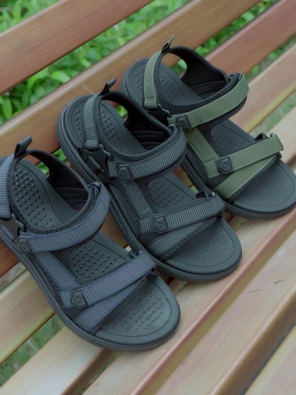 Men's Breathable Hiking Sandals with Adjustable Straps & Non-Slip Rubber Sole for Outdoor Adventures, Camping, Trekking & Trail Walking | Thomler
