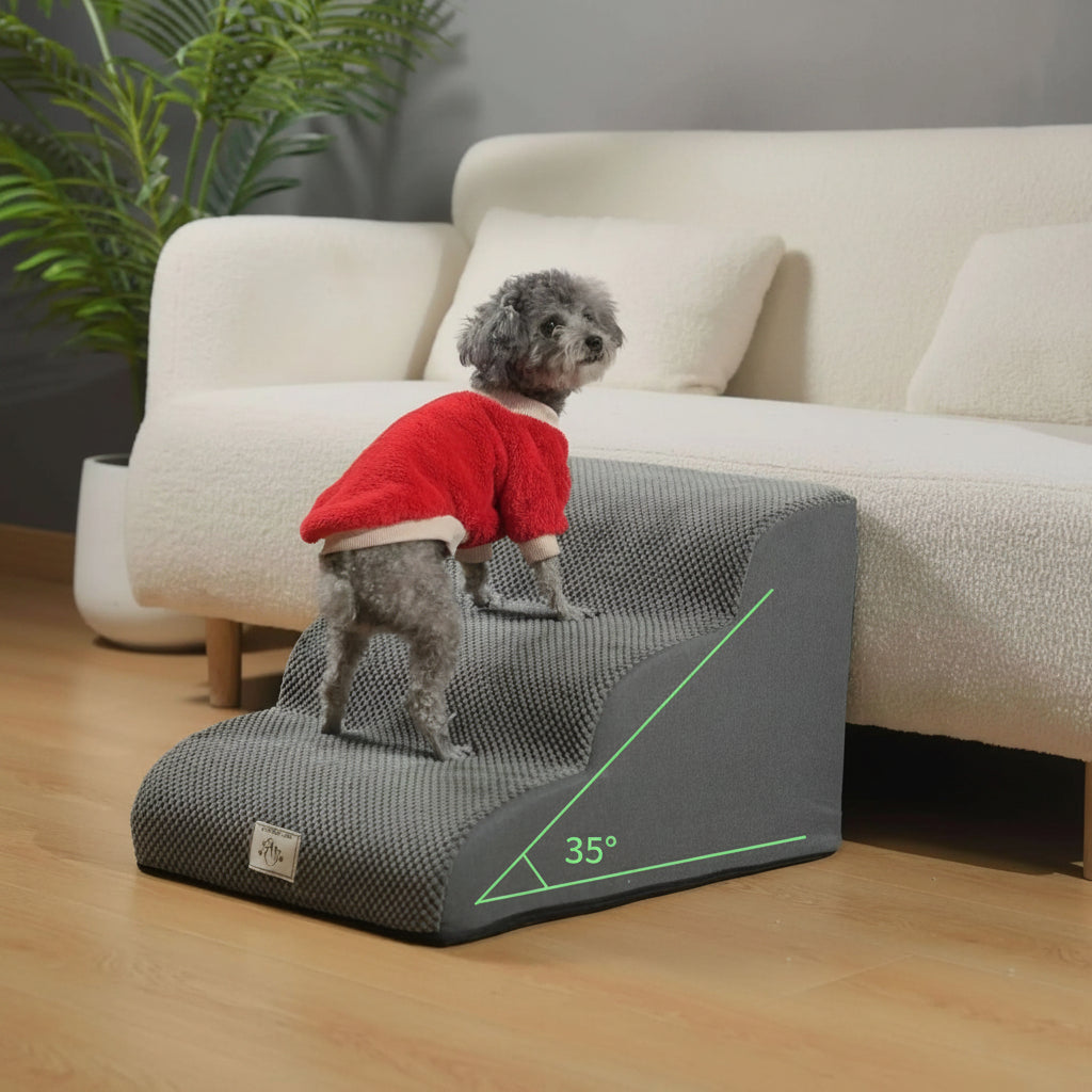 Cushioned Step Ramp for Small Dogs & Senior Pets – Indoor Furniture Access | Thomler