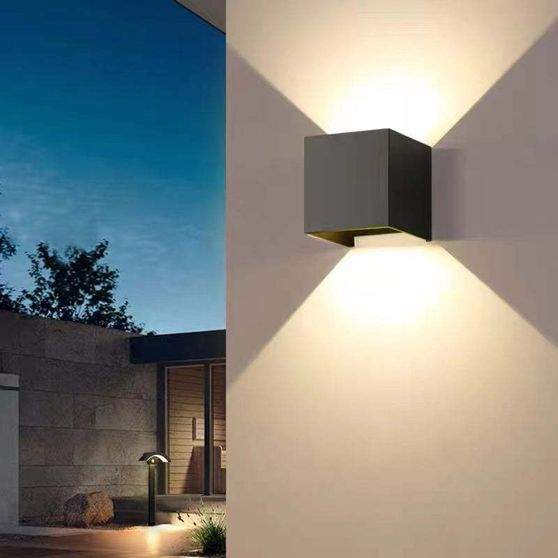 Adjustable Cube LED Outdoor Wall Light for Patio & Entryway | Thomler
