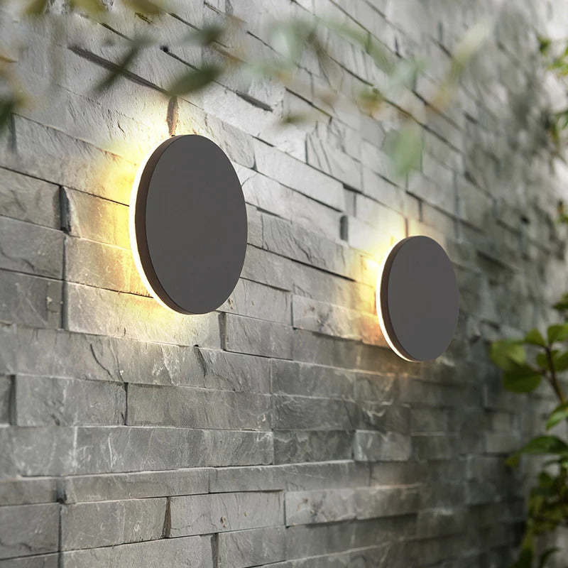 Geometric Metal LED Outdoor Wall Light for Porch & Patio with Motion Sensor Option – Modern Weatherproof Fixture | Thomler