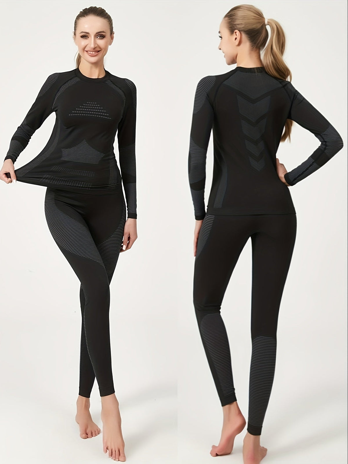 Women's Thermal Base Layer Set – Moisture-Wicking Long Underwear for Skiing, Snowboarding & Cold Weather | Thomler
