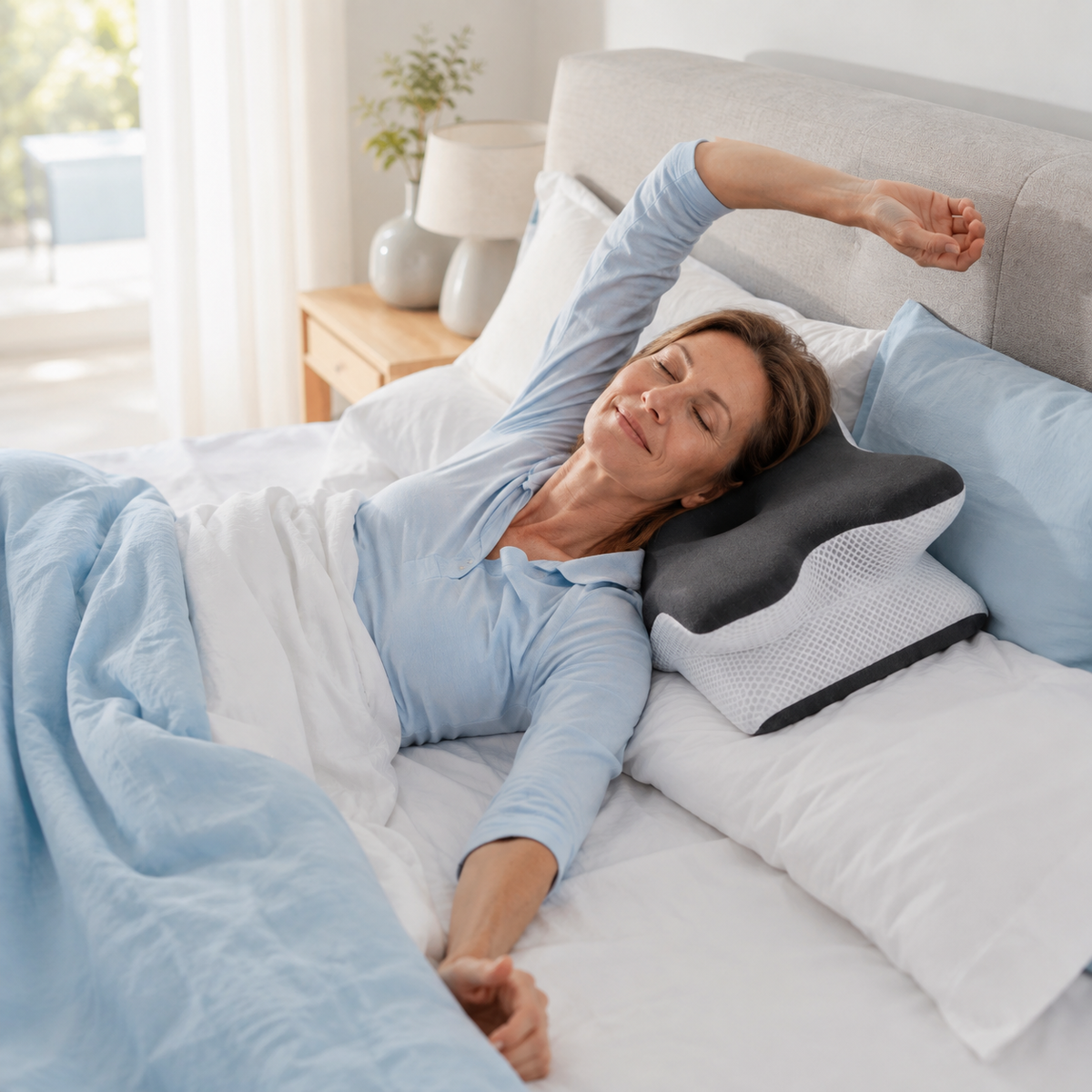 Adjustable Memory Foam Cervical Pillow for Neck Pain Relief & Better Sleep | Thomler