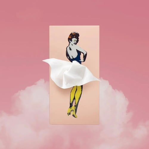 Boxgella – Retro Tissue Deko-Box | 2+1 GRATIS