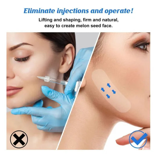 Transparent Facial Contouring Strips for Jawline & Cheek Definition – Discreet Skin Smoothing Adhesive Bands | Thomler
