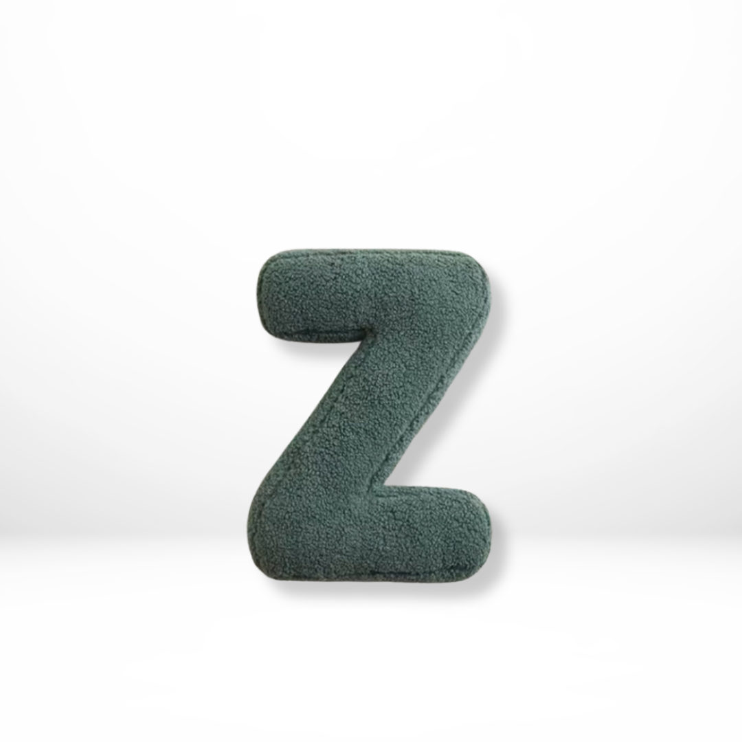 Alfabet Sierkussen Letter Fluweel A Tot Z 38x30cm | Sansoti